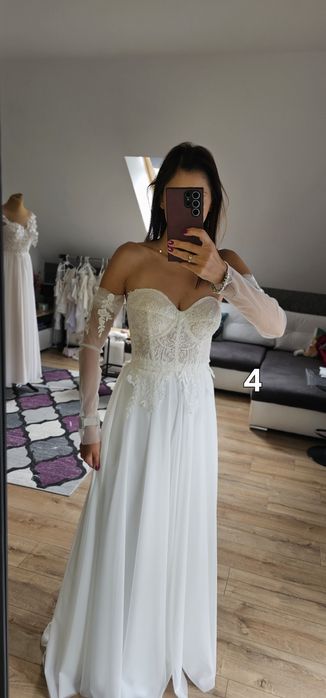 Rękawiczki do sukni ślubnej - ivory