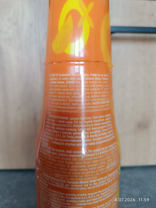 Syrop do soda stream