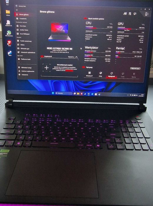 Laptop gamingowy ASUS ROG STRIX SCAR 18 5090, G835LX-U9644W