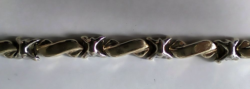 Bransoletka ze złota, cudna złota bransoletka, pr. 585, 18cm