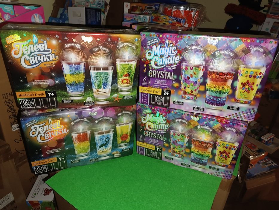 Гелеві свічки набір для виготовлення парафінові свічки свечи гелевые