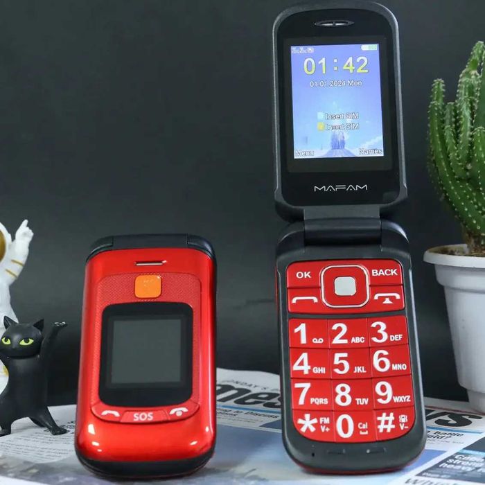 Мобільний телефон бабушкофон кнопочний Новий MAFAM F899