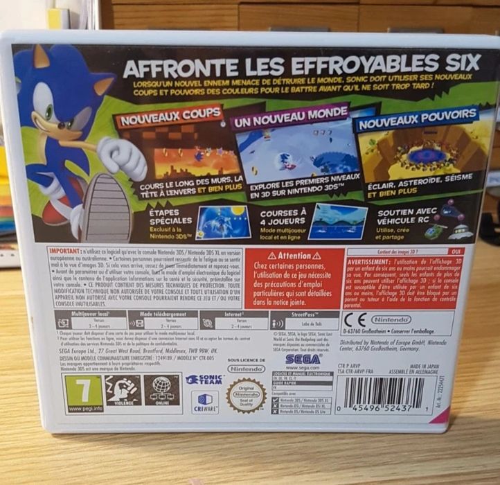 Sonic Lost World Nintendo 3DS