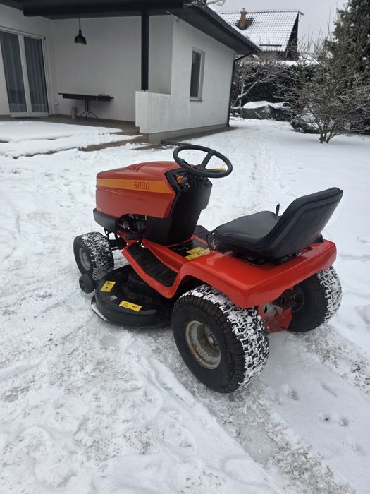 Traktorek kosiarka John Deere Sabo 17hp pompa oleju