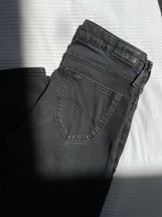 Spodnie rurki czarne Lee