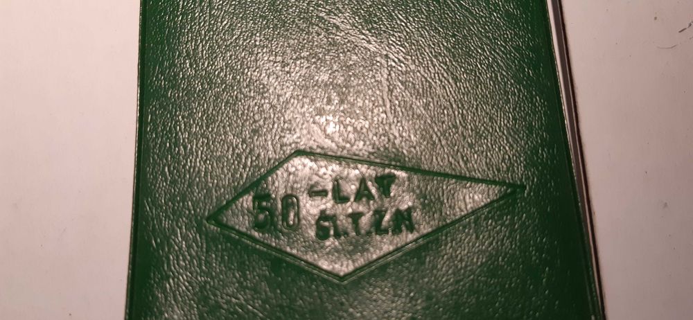 stary duży medal pamiątkowy prl w etui