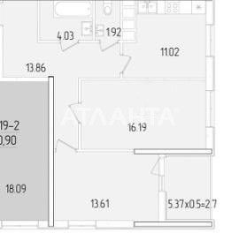 2-комнатная квартира на Краснова, 61 Жемчужина