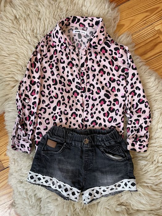 джинсовые шорты детские,  дитячі сорочки в тигрову