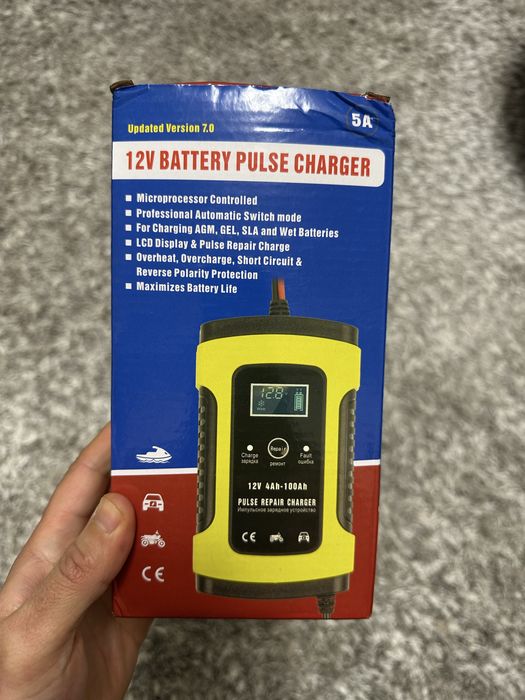 Розумна зарядка до акб gel, agm і тд