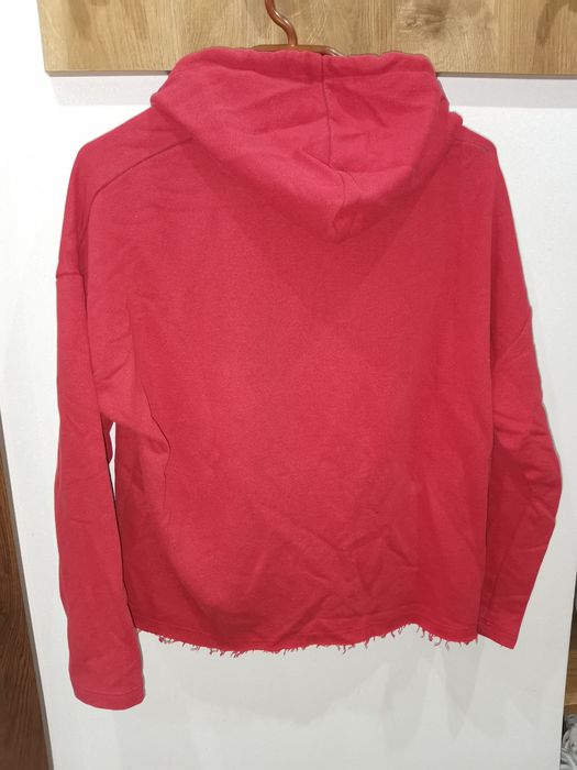 Bluza czerwona Pull&bear XS 34 napisy