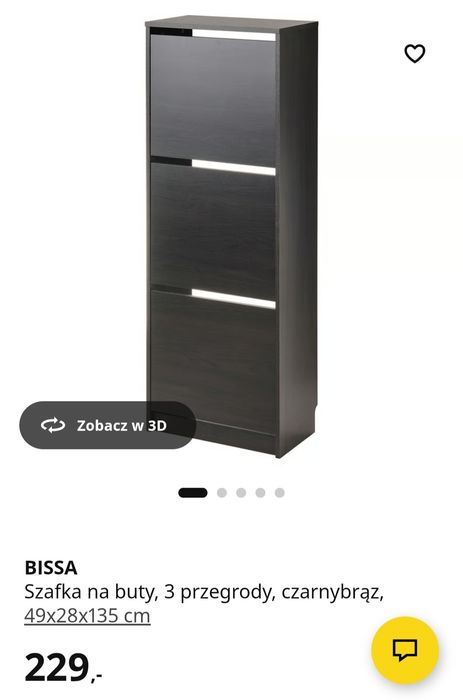 Szafka na buty IKEA bissa