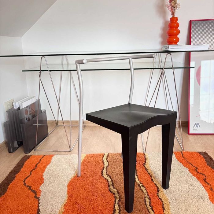 Kartell Dr Glob Philippe Starck vintage czarne turkusowe design