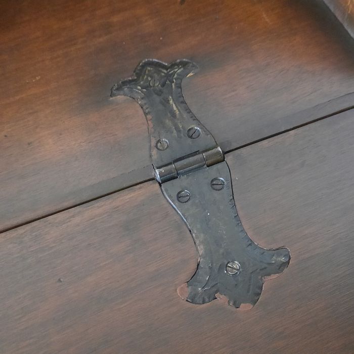 Stary piękny duży sekretarzyk ludwikowski