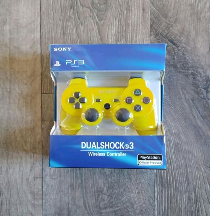 Pad Kontroler PS3 Żółty PlayStation 3 Dualshock 3 Nowy Bezorzewodowy Z Logo Sony Wyslka OLX GWARANCJA
