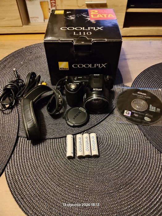 Aparat fotograficzny Nikon Coolpix L110 | Superzoom | Kompletny Zestaw