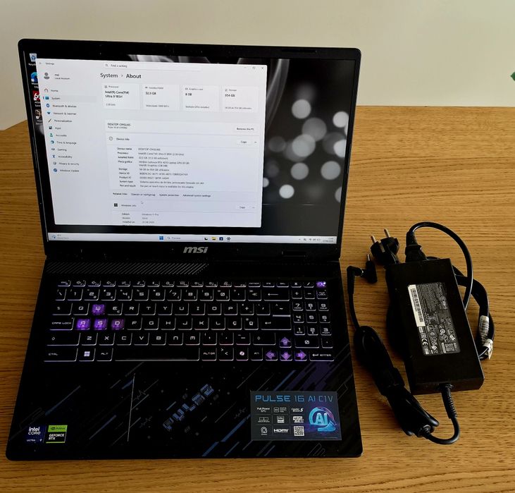 MSI Pulse 16/ Ultra 9/ RTX 4070/ 32GB/ 1TB