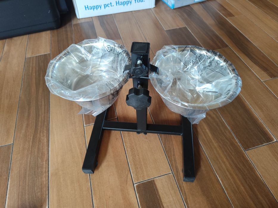 Miski dla psa AniOne 2 x 0,7 L + stojak