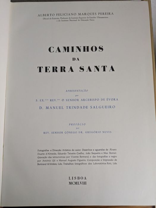 Caminhos da Terra Santa - livros antigos