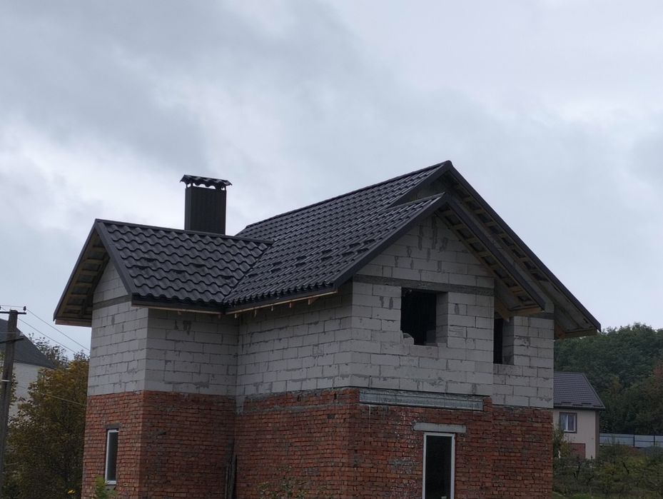 Покрівельні роботи. Монтаж криші.