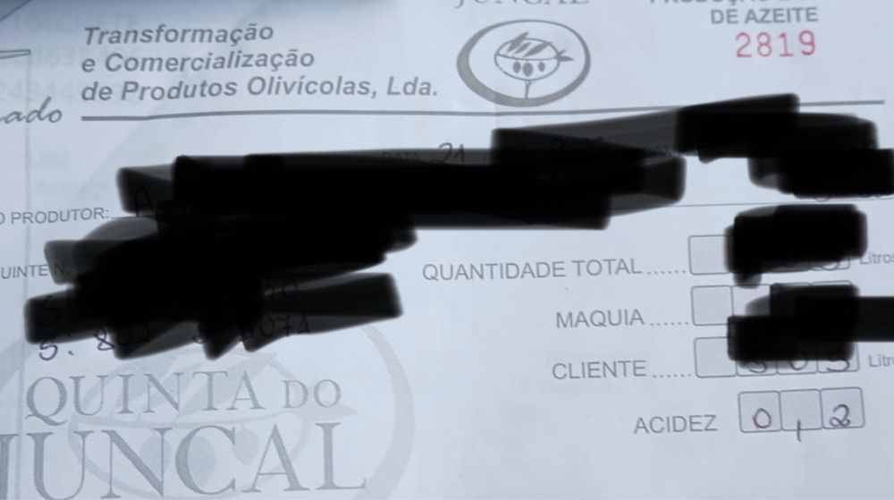 Azeite virgem extra (acidez 0.2)