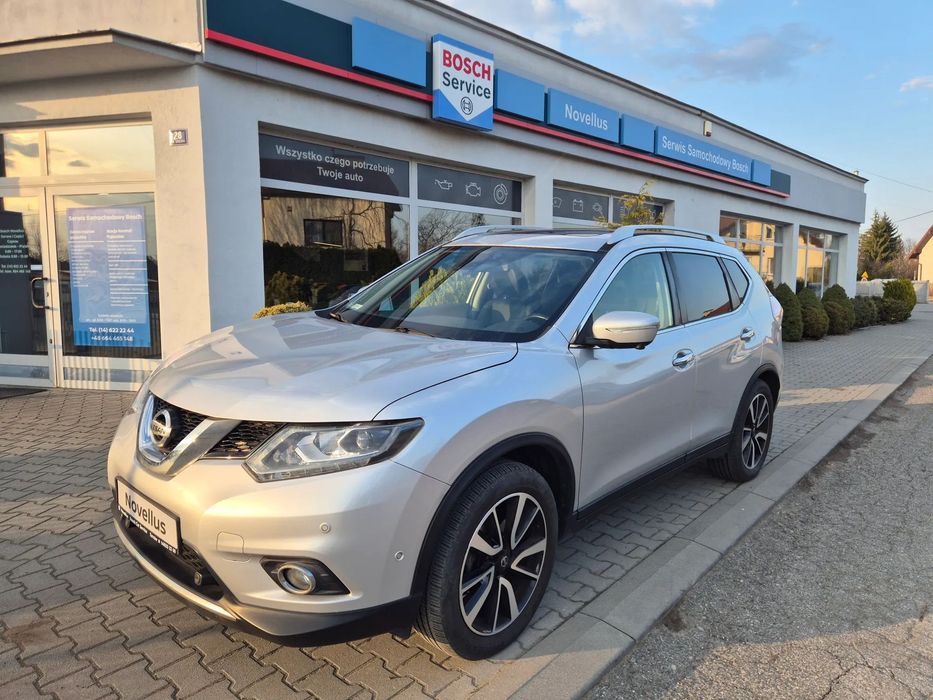 Nissan X-Trail serwis i salon ASO, 1 właściciel w Polsce, NAVI, 4 kamery, skóra,