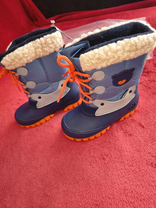 Śniegowce z wełną,Spirale dla chłopca, roz.28, Nowe z metką!