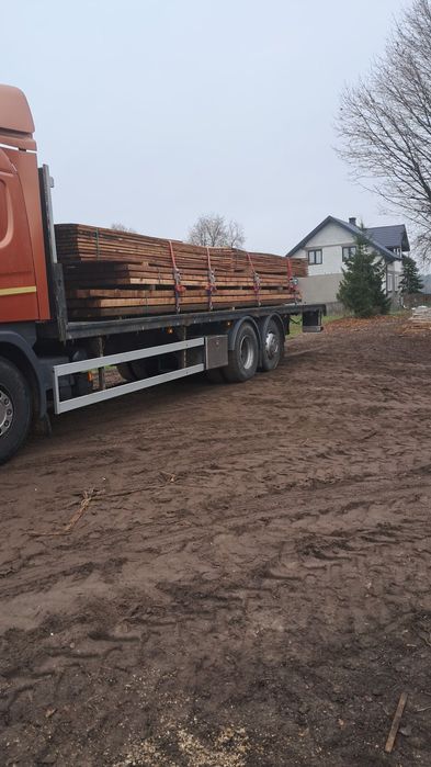 Więźba dachowa, deski szalunkowe, łaty