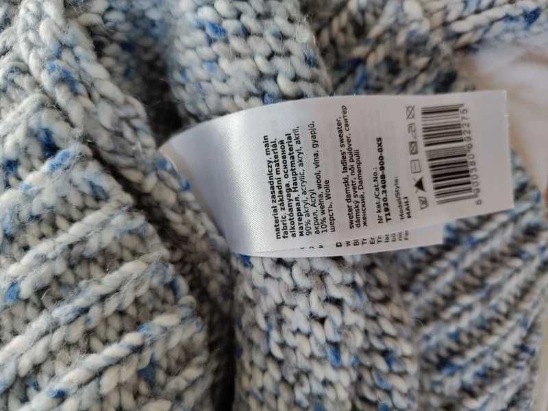 Niebieski sweterek golf Tantuum r. XS/S