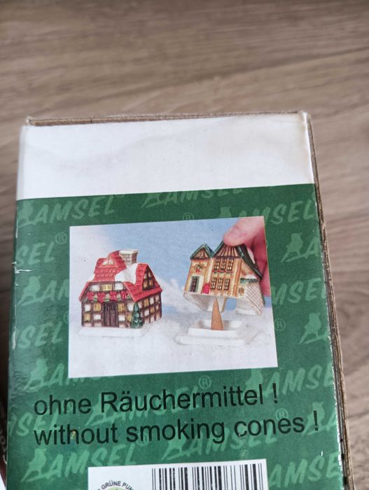 Domki ceramiczne zestaw 4szt na kadzidełko dymiarze wioska