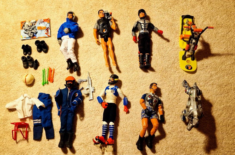Bonecos Action Man anos 90 e Acessórios