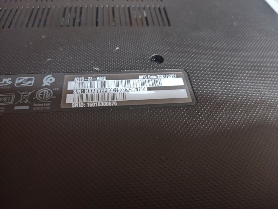 Acer Aspire 3 A315-23 model N18Q13