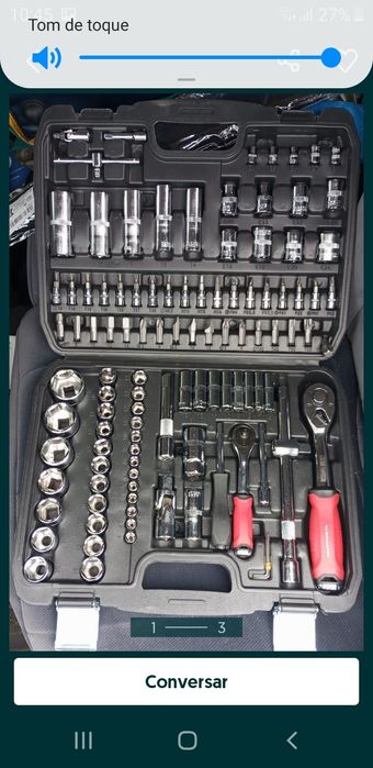 1 mala de ferramentas Chrome  marca Vanadium de 108 peças