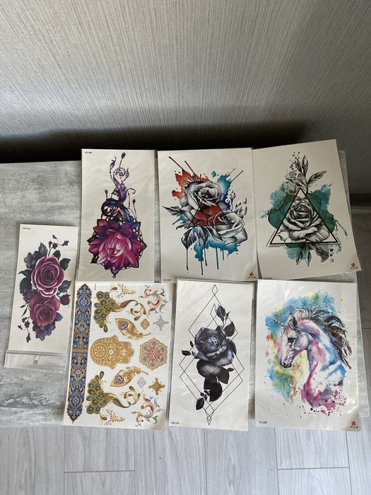 Флеш тату, тимчасові татуювання