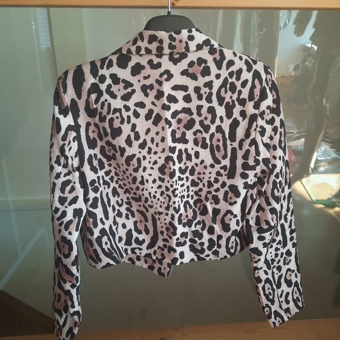 Marynarka krótka panterka jesień