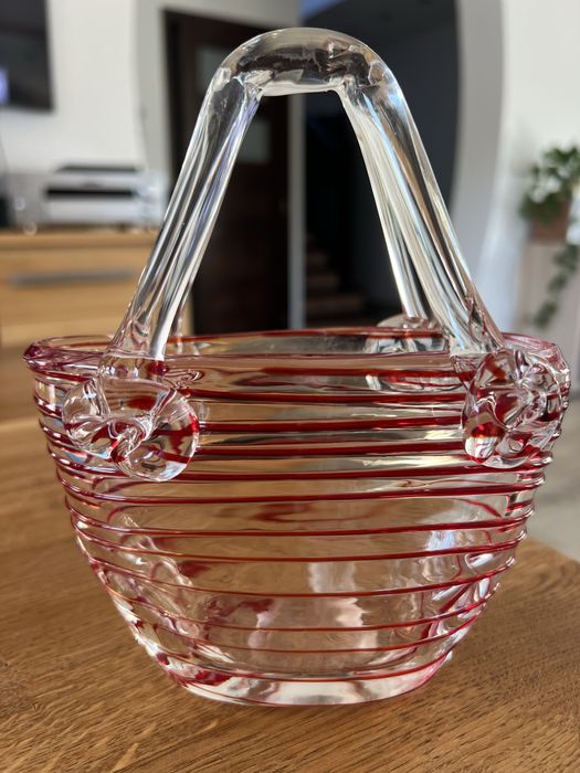 Murano koszyk szkło artystyczne
