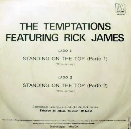 The Temptations Featuring Rick James ‎– Standing On The Top (Part 1)