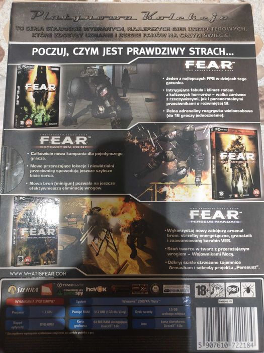 Fear antologia gra komputerowa PC DVD-ROM Platynowa kolekcja