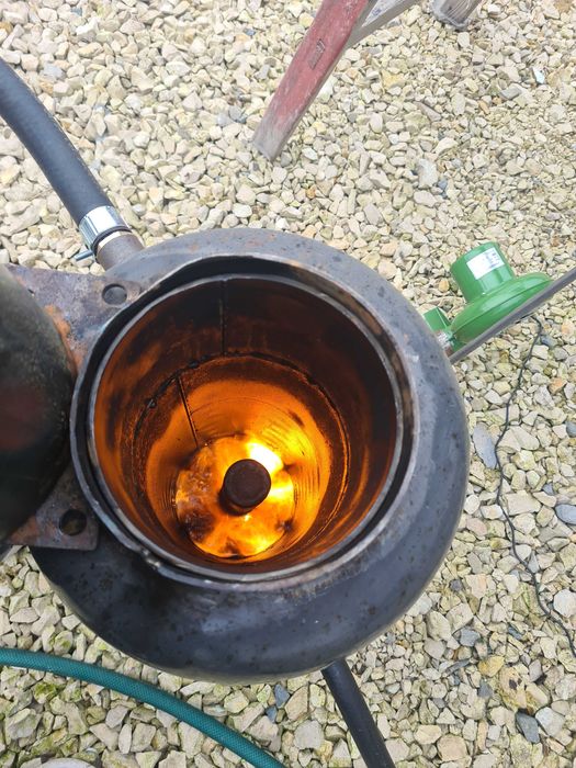 Piec na olej z płaszczem wodnym