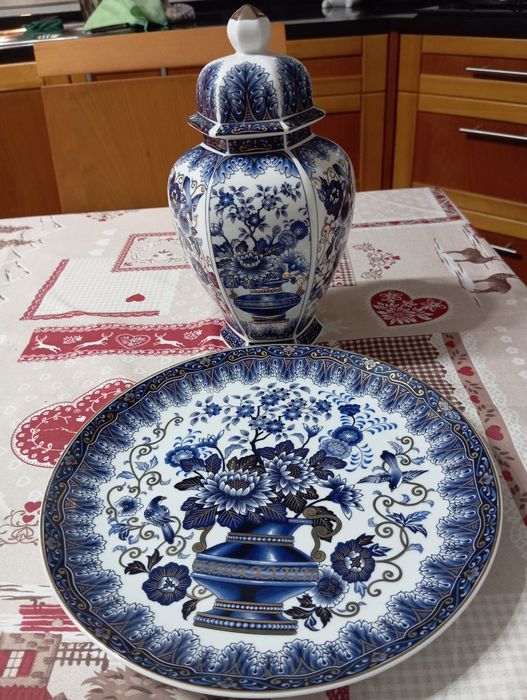 Prato e pote decorativo