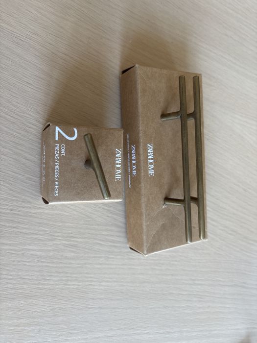 Uchwyty do mebli Zara stare zloto 4 sztuki T-bar reling