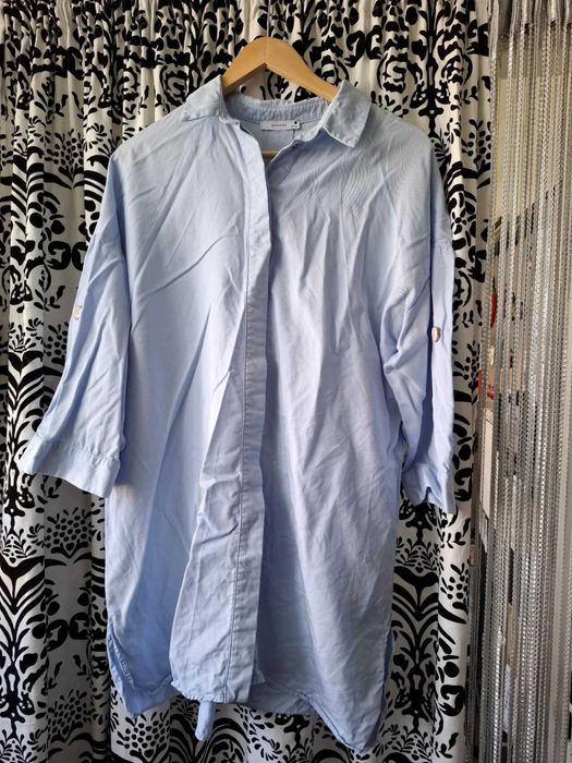 sukienka koszulowa niebieska Reserved 44