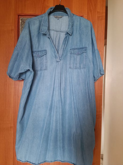 SUPER!!! Sukienka/ tunika z cienkiego jeansu na lato