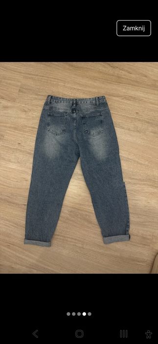 spodnie jeansowe damskie 40