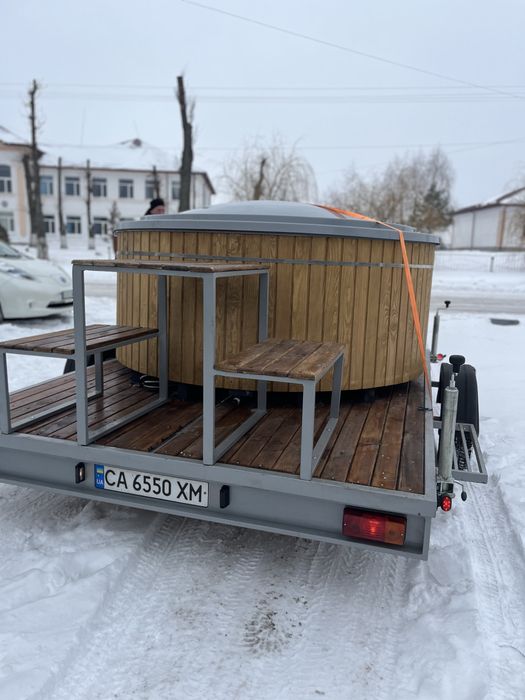 Чан на колесах / мобільний баний чан