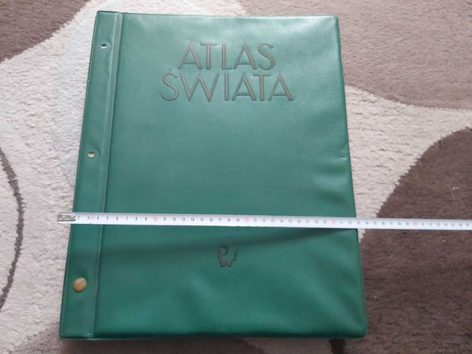 Atlas Świata 62 letni 523 strony zabytek