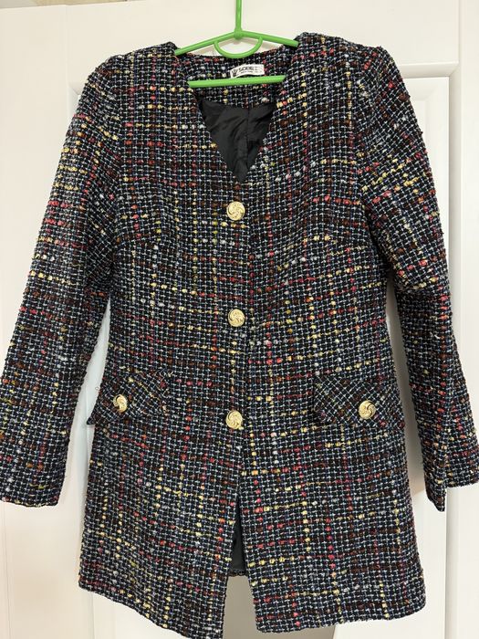 Твідовий жакет блейзер подовжений під zara