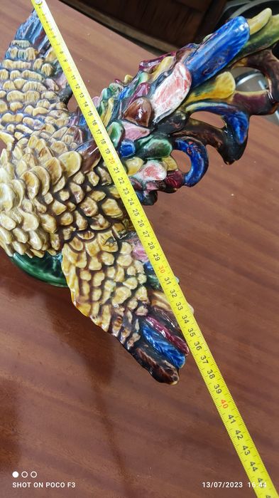 Galo em loiça Caldas