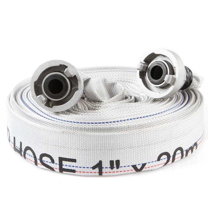 Wąż do wody 1'' 20m / Biały ze złączkami / 25mm