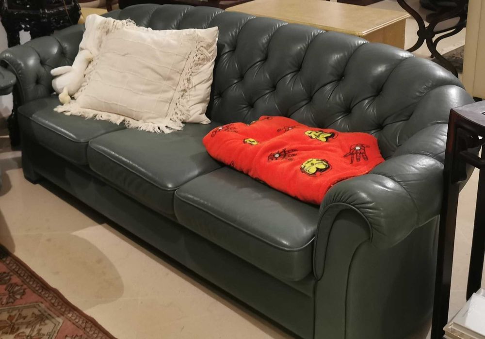 Conjunto de sofás em pele Ekornes