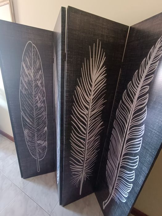 Biombo de tecido 5 divisórias